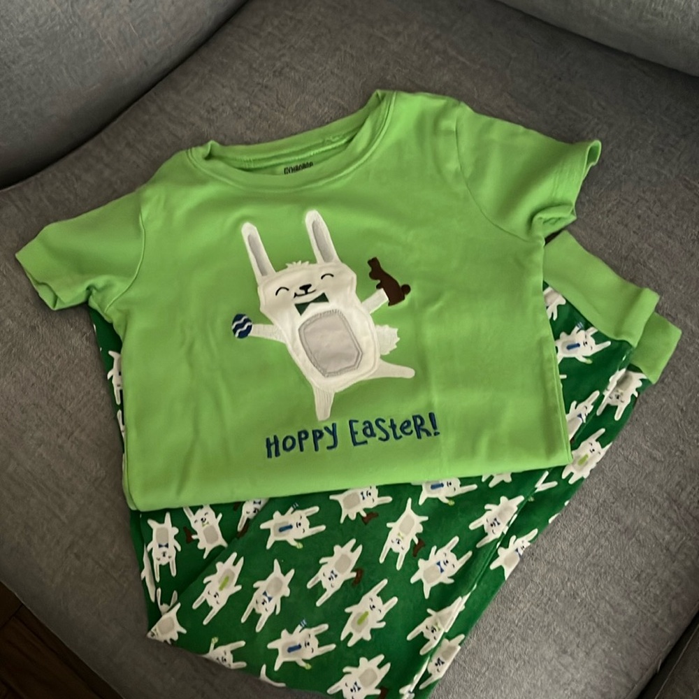 Easter Gymboree Short Sleeve Shirt & Pants PJs size 8